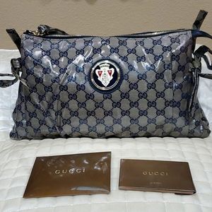 RARE AUTHENTIC GUCCI HYSTERIA BLUE GG CLUTCH!!! PRICE TO SELL!! OFFER UP!